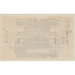 Billet Loterie nationale - 1/10 11 Francs - Les gueules cassées - 2e tranche 1940 2