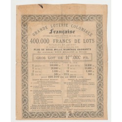 Billet Grande loterie coloniale Française - Pointe à pitre 2