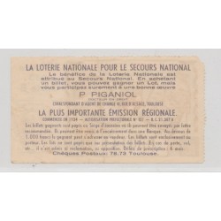Billet Loterie nationale - France toujours - 1943 2