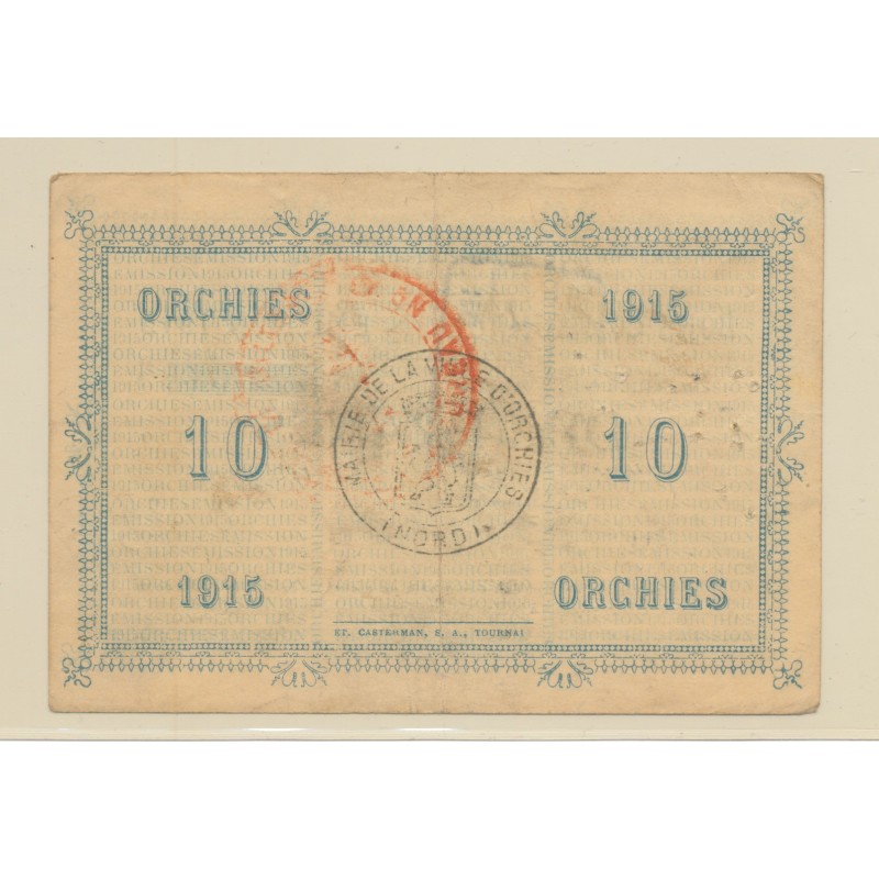 Dept59 - 10 Francs Orchies - 1915 - tb+/TTB