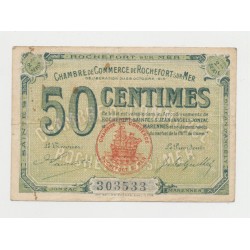 Dept17 - 50 Centimes Rochefort sur mer - 1920 - TB+