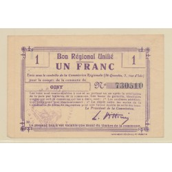 Dept59 - 1 Franc Oisy - TTB+