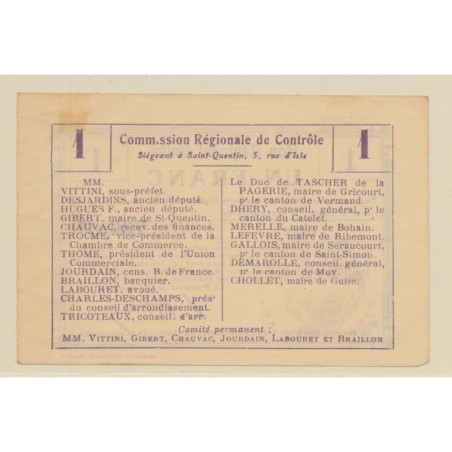 Dept59 - 1 Franc Oisy - TTB+