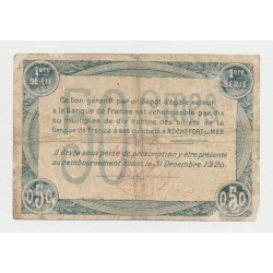 Dept17 - 50 Centimes Rochefort sur mer - 1920 - 1ere série - TB+ 2