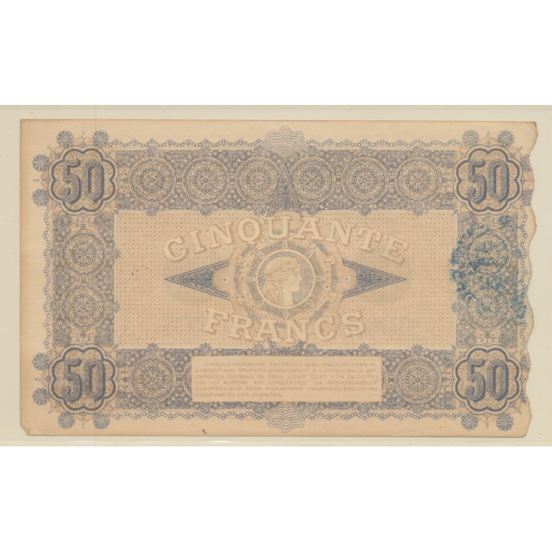 Dept59 - 50 Francs valenciennes 1916 - TTB+/SUP