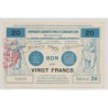 Dept59 - 20 Francs valenciennes 1916 - SUP