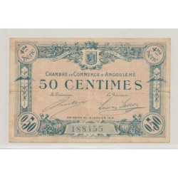 Dept 16 - 50 Centimes Angoulême - 1915 - 4e série - TB+
