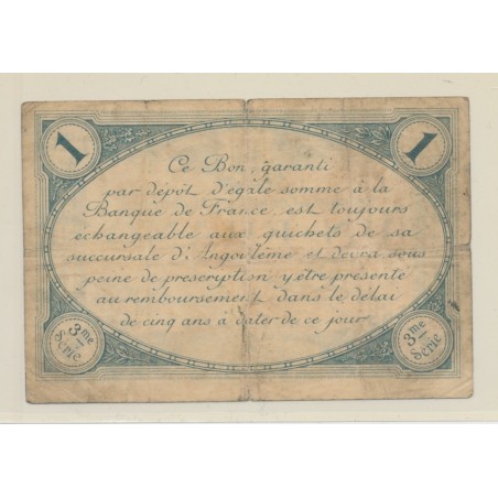 Dept 16 - 1 Franc Angoulême - 1915 - 3e série - TB+