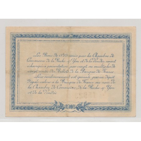 Dept85 - 25 Centimes La Roche sur Yon - 1916 - TTB
