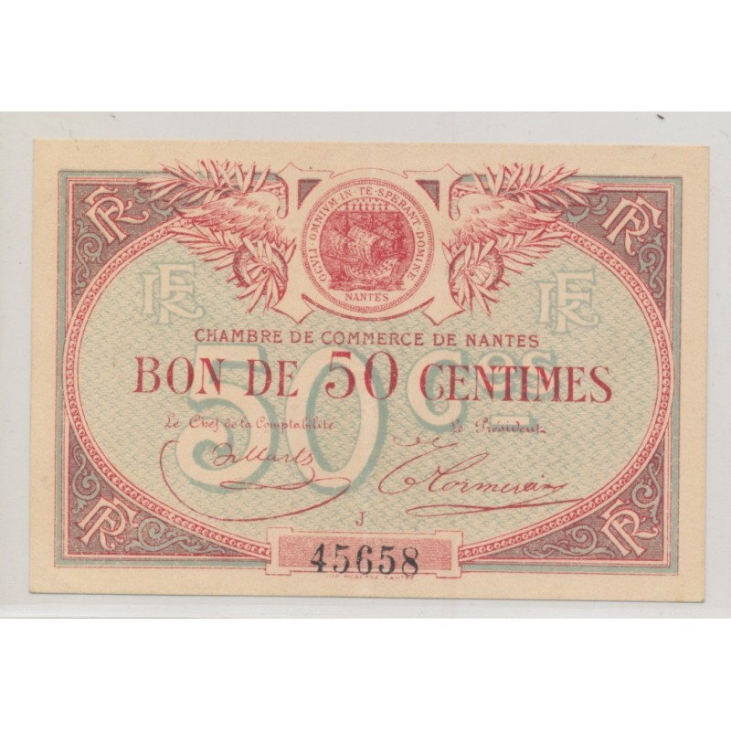 Dept44 - 50 Centimes Nantes - J - TTB+
