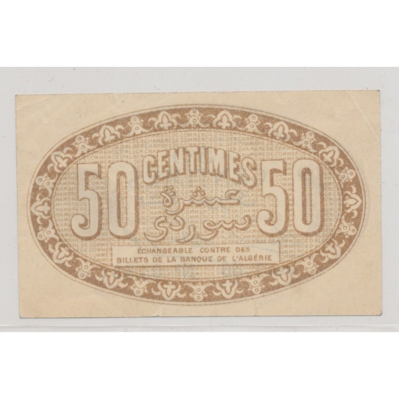 50 Centimes Alger - 1915 - série T - TTB