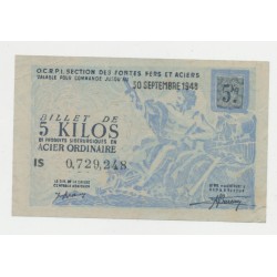 Billets 5 Kilos acier ordinaire - 1948 - TTB+
