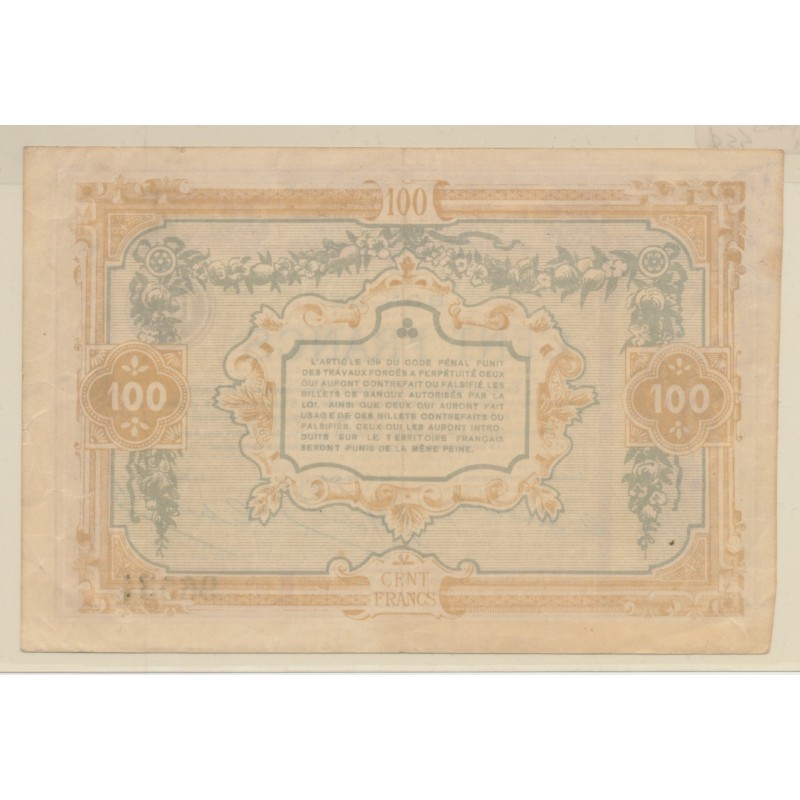 Dept59 - 100 Francs Maubeuge - 1917 - TTB+