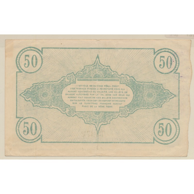 Dept59 - 50 Francs Maubeuge - 1916 - TTB+