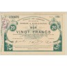 Dept59 - 20 Francs Maubeuge - 1916 - TTB+/SUP