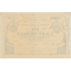 Dept59 - 20 Francs Maubeuge - 1916 - TTB+/SUP 2