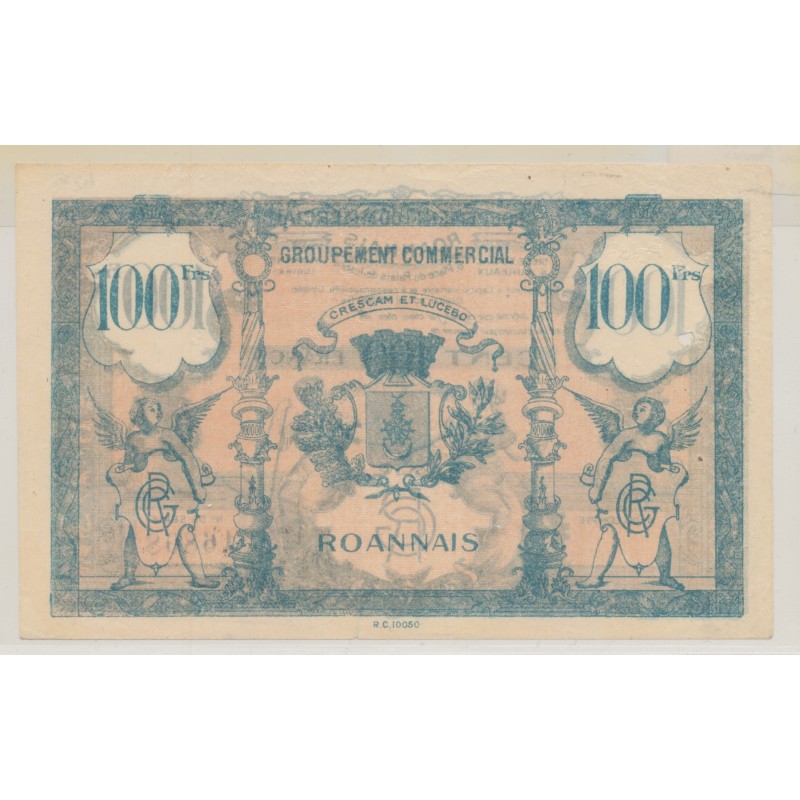 Dept42 - 100 Francs - Groupement commercial Roannais - TTB+