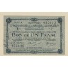 Dept55 - 1 Franc Montmedy 1916 - SPL+