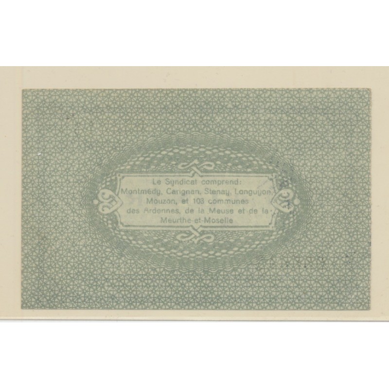 Dept55 - 1 Franc Montmedy 1916 - SPL+