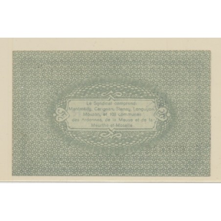 Dept55 - 1 Franc Montmedy 1916 - SPL+