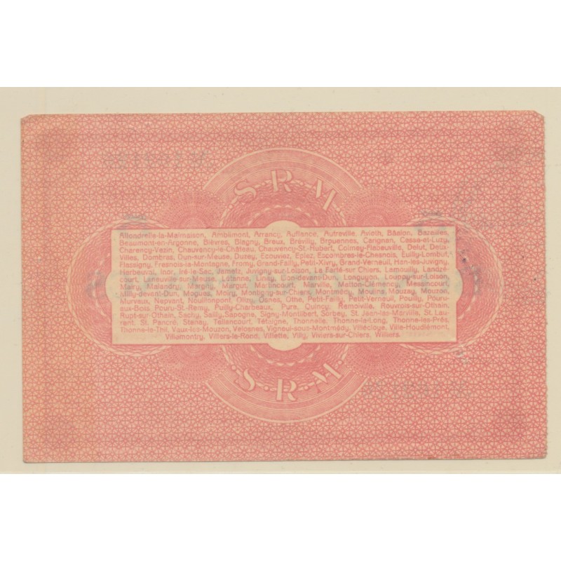 Dept55 - 5 Francs Montmedy 1916 - Sup