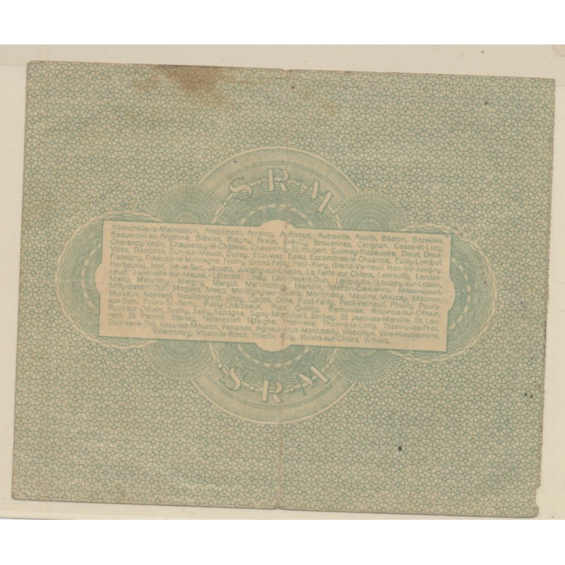 Dept55 - 50 Francs Montmedy 1916 - TTB