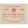Dept54 - 5 Francs Lunéville 1914 - SUP+