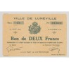 Dept54 - 2 Francs Lunéville 1914 - SPL+