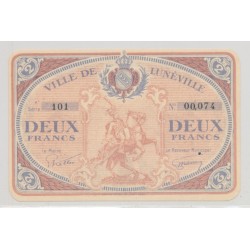 Dept54 - 2 Francs Lunéville 1914/1918 - SPL+