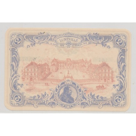 Dept54 - 2 Francs Lunéville 1914/1918 - SPL+