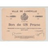 Dept54 - 1 Franc Lunéville 1914 - SUP
