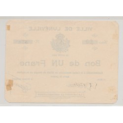 Dept54 - 1 Franc Lunéville 1914 - SUP 2
