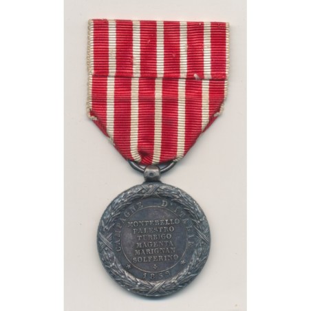 Second Empire - Campagne d'Italie 1859 - Napoléon III - Barre - ordonnance