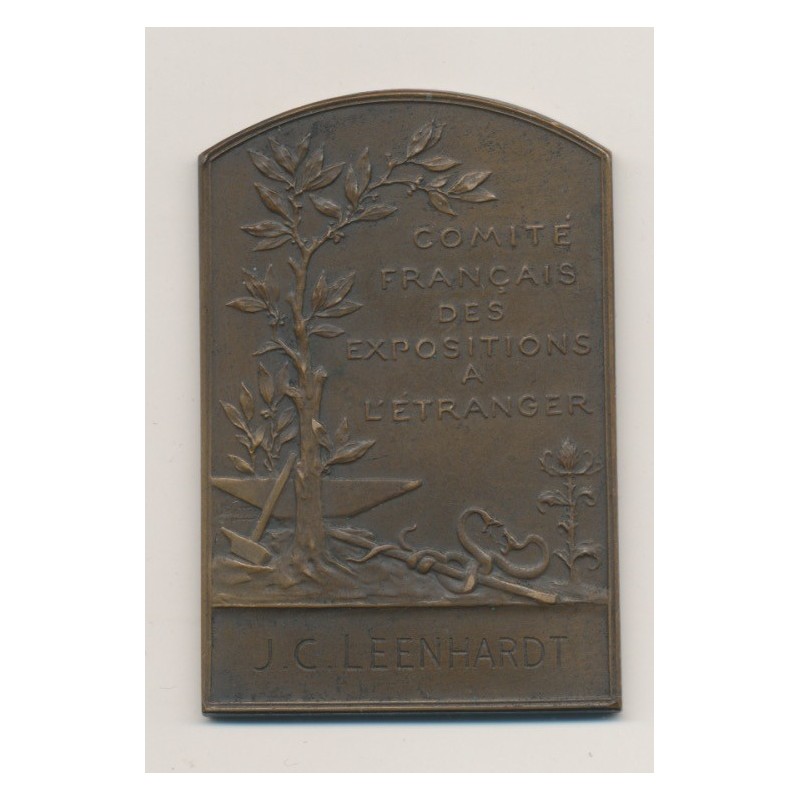 Plaquette - Comité français des expositions à l'étranger - bronze - L.Bottée - TTB+