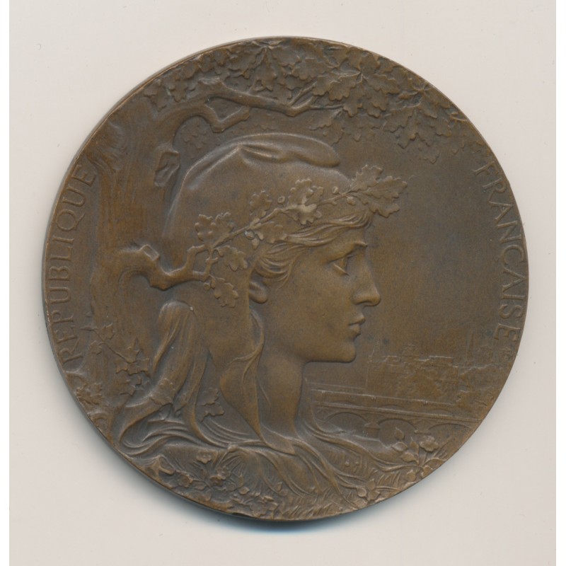 Médaille - Exposition Universelle - 1900 - Société centrale agriculture de l'Hérault - Bronze