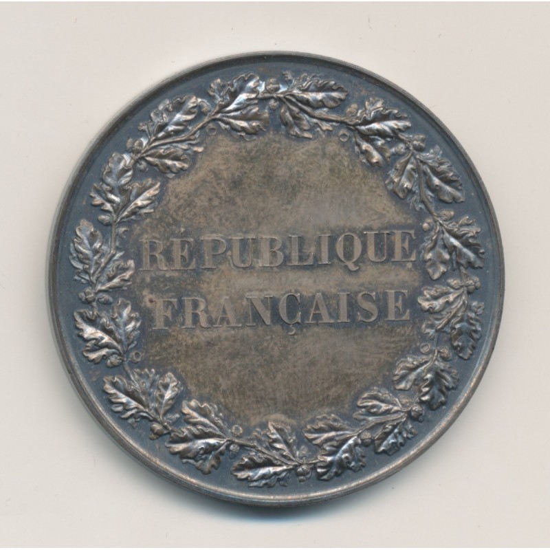 Médaille - Ministère agriculture et commerce - Montpellier 1872 - argent 38g - 41mm - SUP+