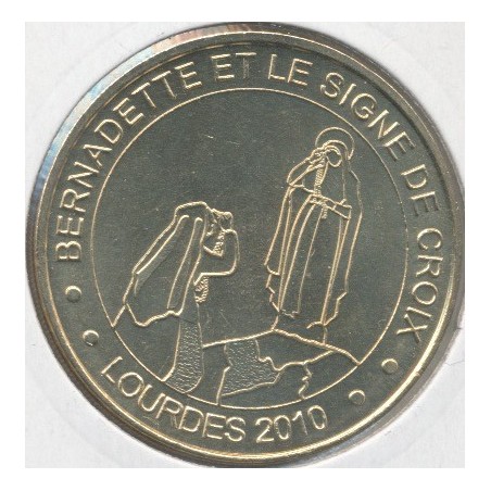 Dept65 - bernadette et le signe de croix - 2010 avec différent - Lourdes