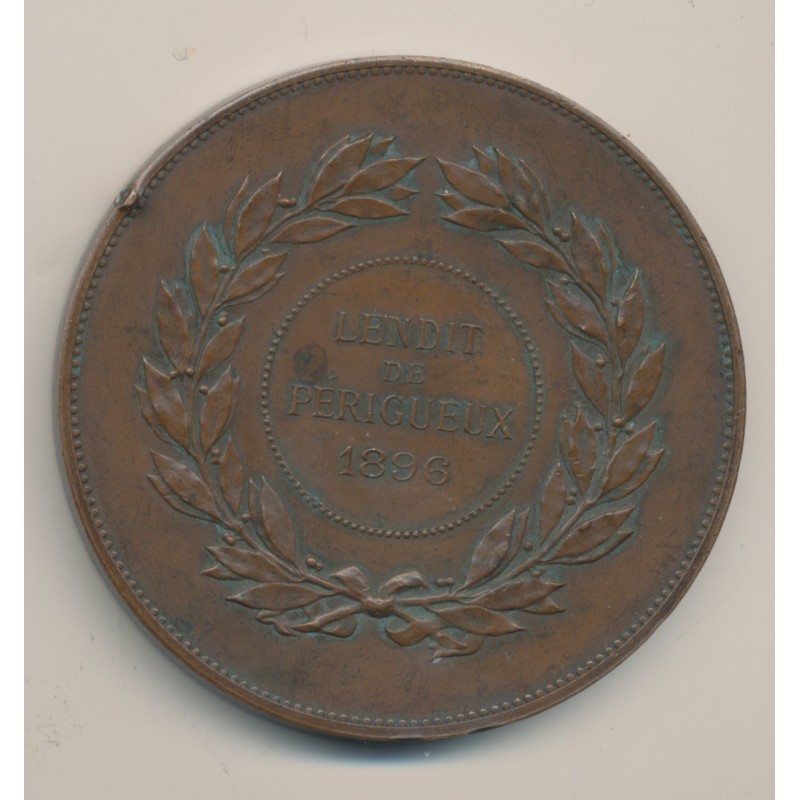 Médaille - Lendit de Perigueux 1896 - bronze - 68mm - TTB