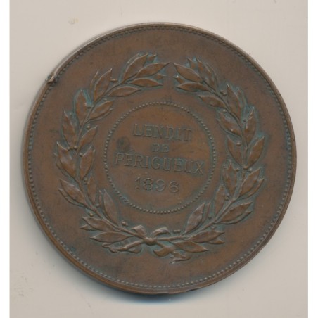 Médaille - Lendit de Perigueux 1896 - bronze - 68mm - TTB