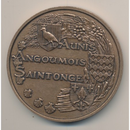 Médaille - Aunis Angoumois saintonge - G.Crouzat - bronze - 68mm - SUP