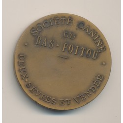 Médaille - Société canine bas poitou - bronze - 41mm - SUP 2