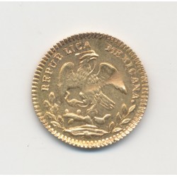 Mexique - 1/2 Escudo 1858/7 Guanajuato - SUP+ 2