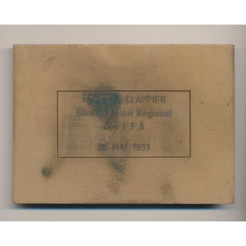 Plaquette - 5é Salon régional 1993 de peinture et de sculpture des forces Françaises en Allemagne - bronze - TTB+
