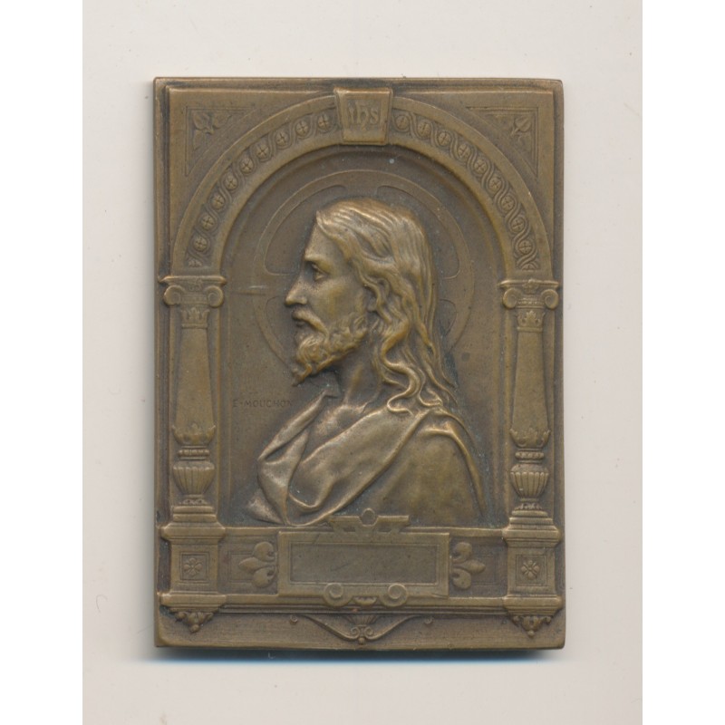 Plaquette - Jesus Christ - uniface - bronze - TTB
