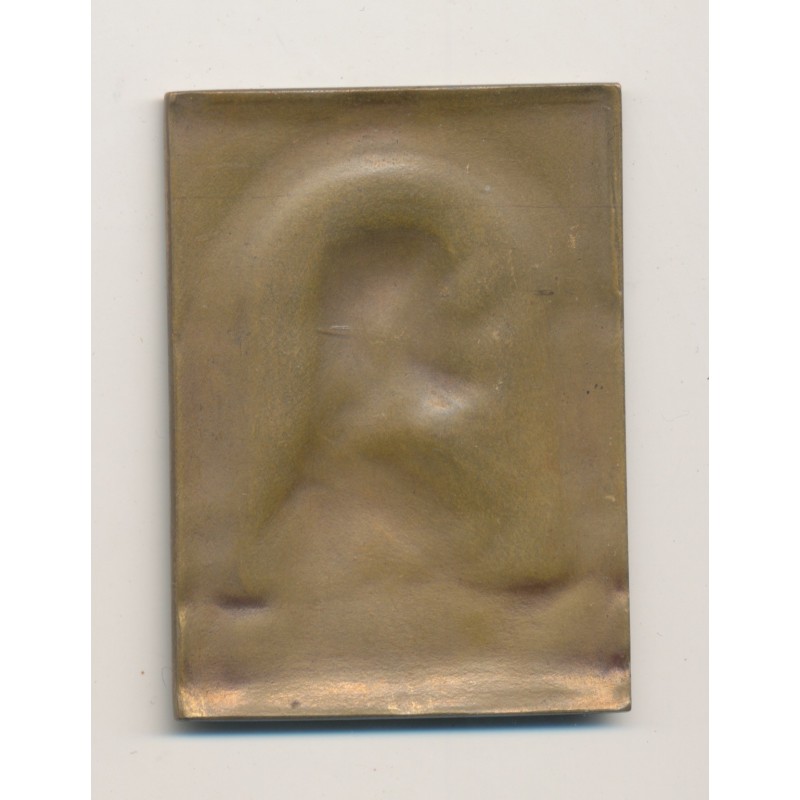 Plaquette - Jesus Christ - uniface - bronze - TTB