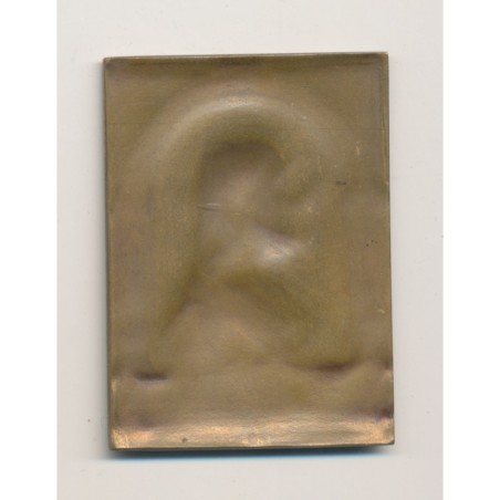 Plaquette - Jesus Christ - uniface - bronze - TTB