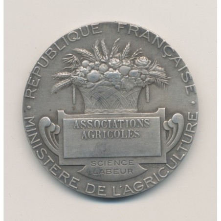 Médaille - Associations agricoles - argent - 41mm - TTB+