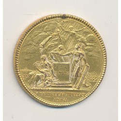 Médaille - Constitution assemblée nationale - confédération des François 1790 - cuivre doré - 35mm