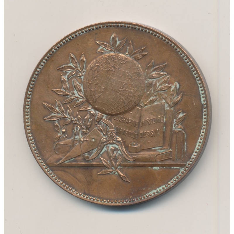 Médaille - Oeuvre de l'encouragement à l'étude - bronze 42mm - TTB