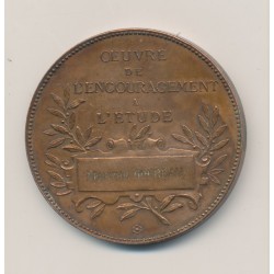 Médaille - Oeuvre de l'encouragement à l'étude - bronze 42mm - TTB 2